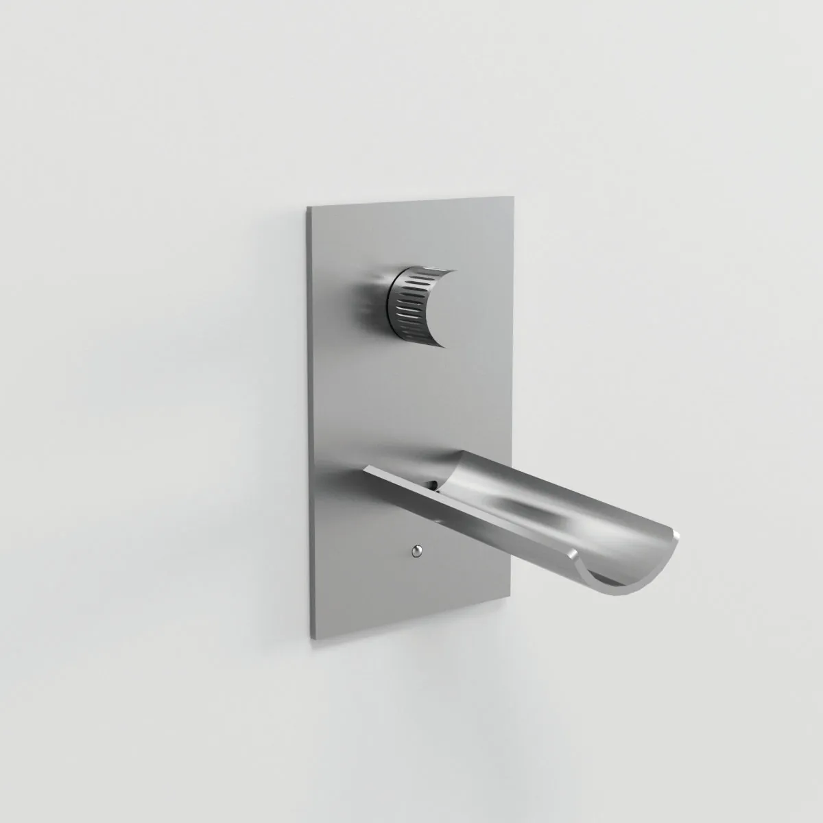 Bongio Acquaviva Inox 316 inbouw-wandkraan in geborsteld roestvrij staal